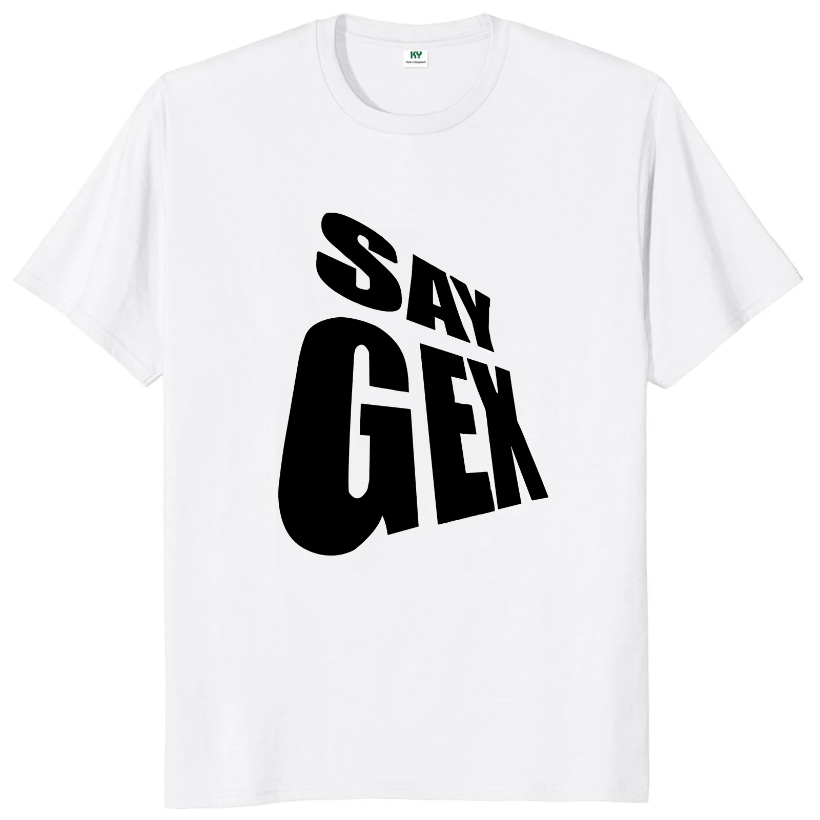 Cay gex-夏用半袖コットンTシャツ,男性用カジュアルユニセックス
