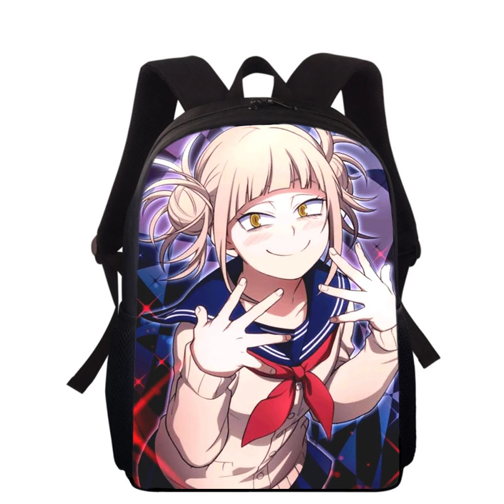 Anime My Hero Academia HIMIKO Toga 15” 3D Kids Backpack Primary School Bags for Boys Girls Back Pack Students School Book Bags