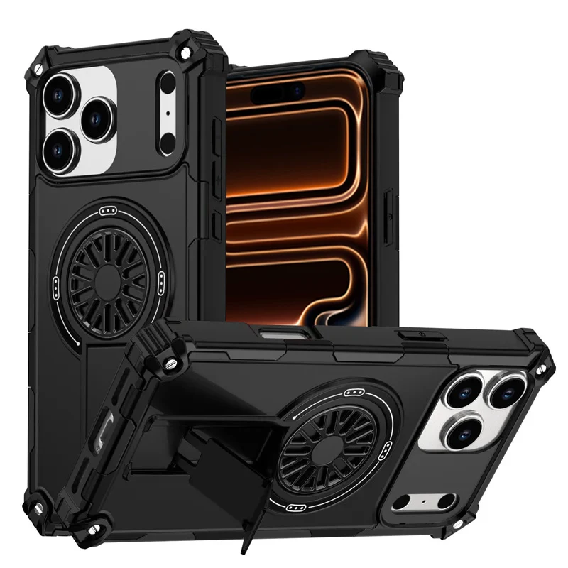 Magnetic Shockproof Protective Kickstand Armor Phone Case