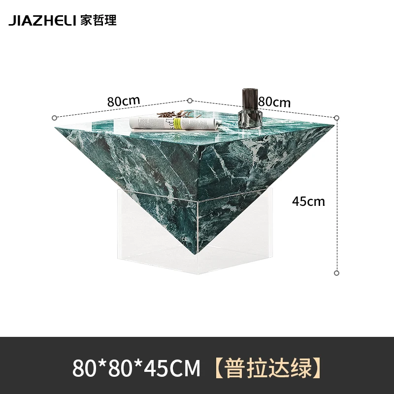 طاولة قهوة فنية جديدة راقية مصممة من حجر الأكريليك...