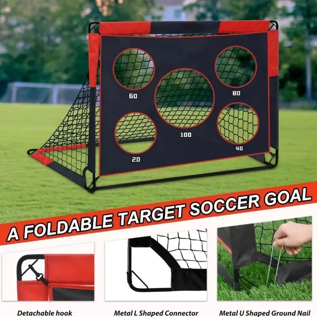 Football Goal Portable 2-in-1 Football Net 5