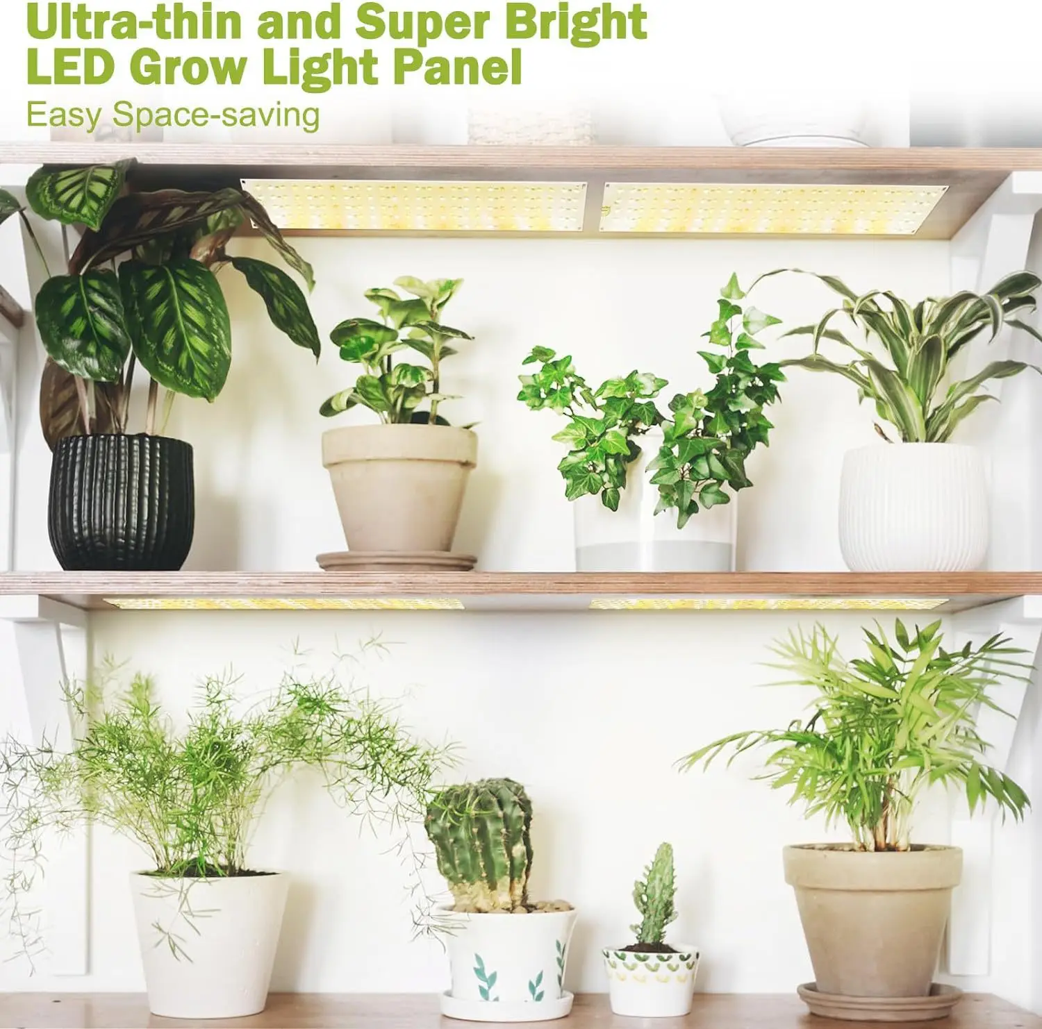 Description Picture 2 of itemNew LED Grow Panel Light Ultra-thin Full Spectrum Dimmable Timer Plant Lights Under Cabinet Growing Lamp for Indoor Plants Rack