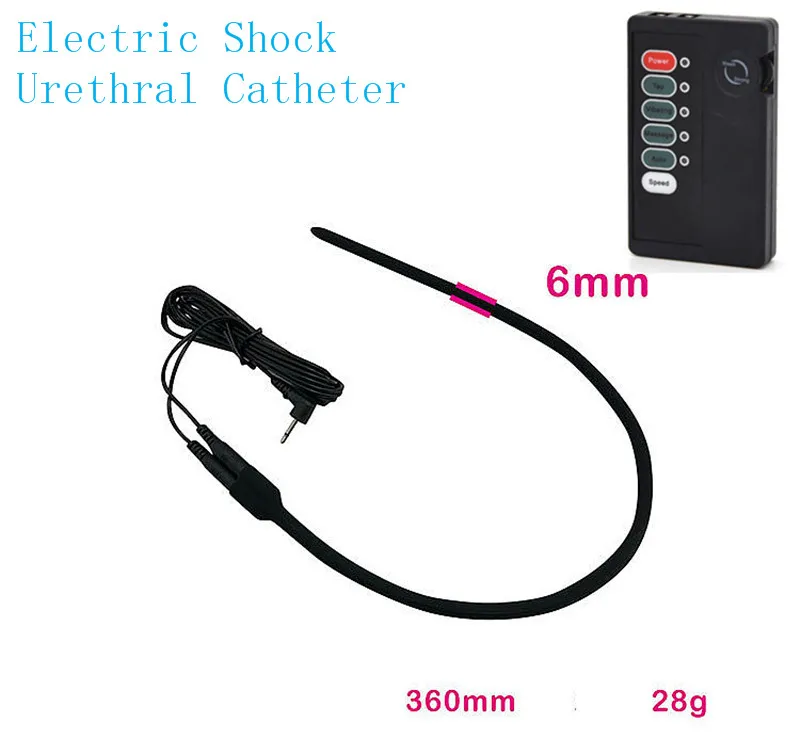 Stimulation Urethral Dilator Sound Masturbation Electric Shock Pulse Penis Ring Medical Themed Toys Penis Plug Sex Toy for Men electro sex toys electric sex toys penis rings