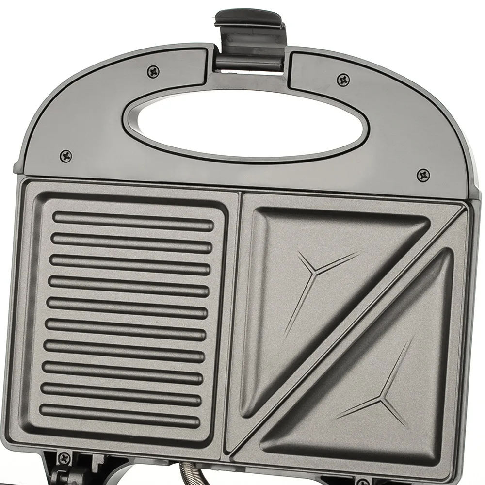 Electric Sandwich Maker with Non-Stick Plates Waffle Maker 2-IN-1 Cooking Breakfast Machine Grilled Cheese Tuna Melts Snacks 5