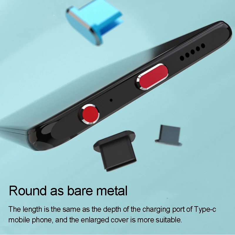 Universal USB-C Dust Plug and Phone Accessory Protector Set