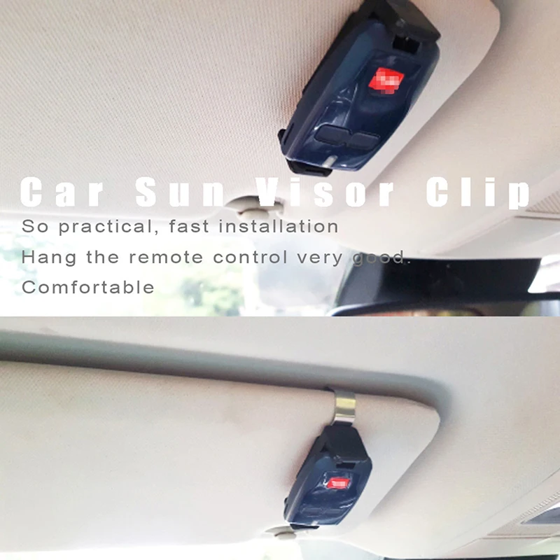 Car Sun Visor Clip Holder Gate Remote 47-68mm for Garage Door Control Car Keychain Barrier Universal Opener interior sun visor clip,car sun visor,car sunshade clip
