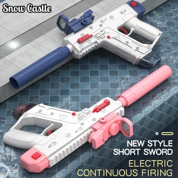 2025 Electric Automatic Burst Submachine KRISS Vector Water Gun Firing Fight Summer Outdoor Beach Shooting Game Toys Adult Gift 1
