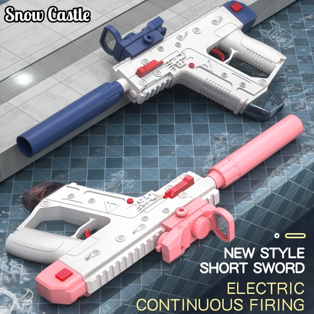 2025 Electric Automatic Burst Submachine KRISS Vector Water Gun Firing Fight Summer Outdoor Beach Shooting Game Toys Adult Gift 1