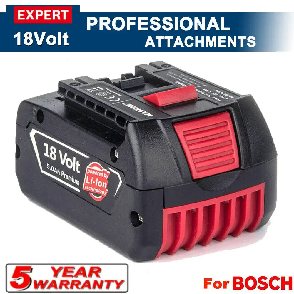 High-Performance For BOSCH 18V 6.0Ah LITHIUM-ION BATTERY GBA 18v 4.0/5.0 Ah Professional GBA GSR GSB BAT609 Rechargeable Battery