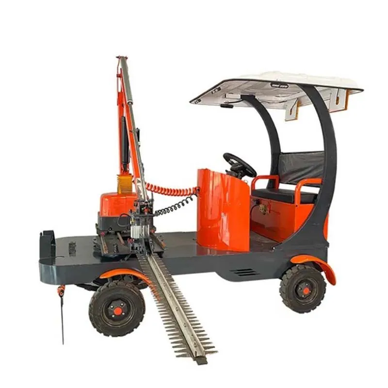360 Degree Motor Disc Four-Wheel Self Propelled Green Belt Electric Trimming Hine Hydraulic Hedge Trimmer Tractor 5