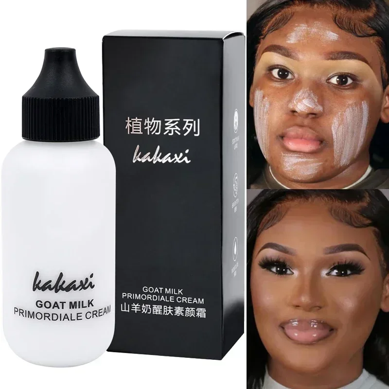 Liquid Foundation Goat Milk Waterproof Base Brighten Whitening Cover Dark Circles Matte Foundation Cosmetics
