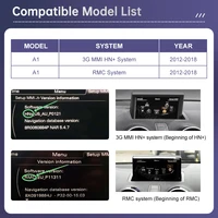 Road Top 12.3 "écran tactile pour Audi A1 2012-2018 avec CarPlay sans fil Android Auto Airplay autoradio lecteur multimédia 2