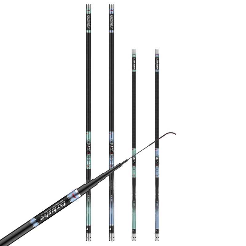 

8m 9m 10m 11m 12m 13m 14m 15m Ultra Long Carbon Fiber Hand Rod Ultra Light And Hard Telescopic Fishing Rod