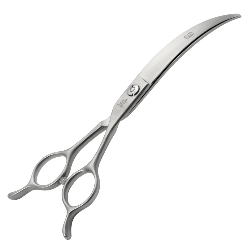 Fenice High Quality Pet Supplier Dog Beauty Products Pet Grooming Shears Thinning Curved Scissors