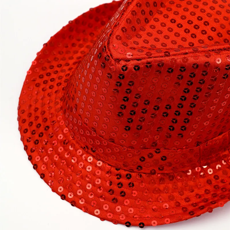 Sombrero De Lentejuelas (dorado), Unisex, Atuendo De Discoteca, Accesorio De Discoteca, Carnaval, Disfraz, Fiesta Temática, Fiesta