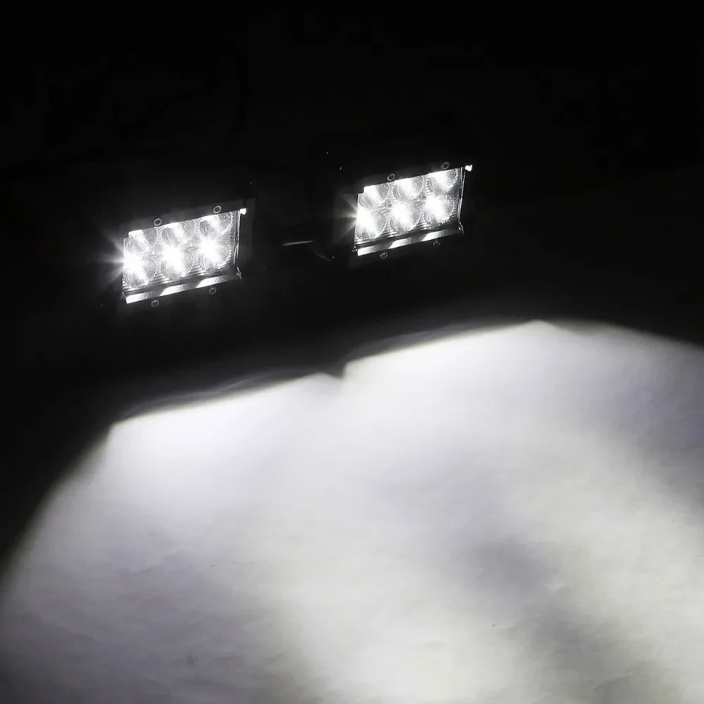 12V 24V 4인치 18W LED 작업등 바 램프 (오토바이, 트랙터, 보트, 오프로드, 4WD, 4x4 트럭, SUV, ATV용)