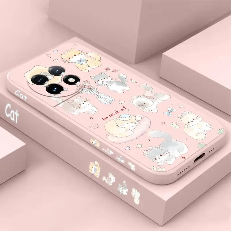 Adorable Cute Cat Silicone Phone Case Cover