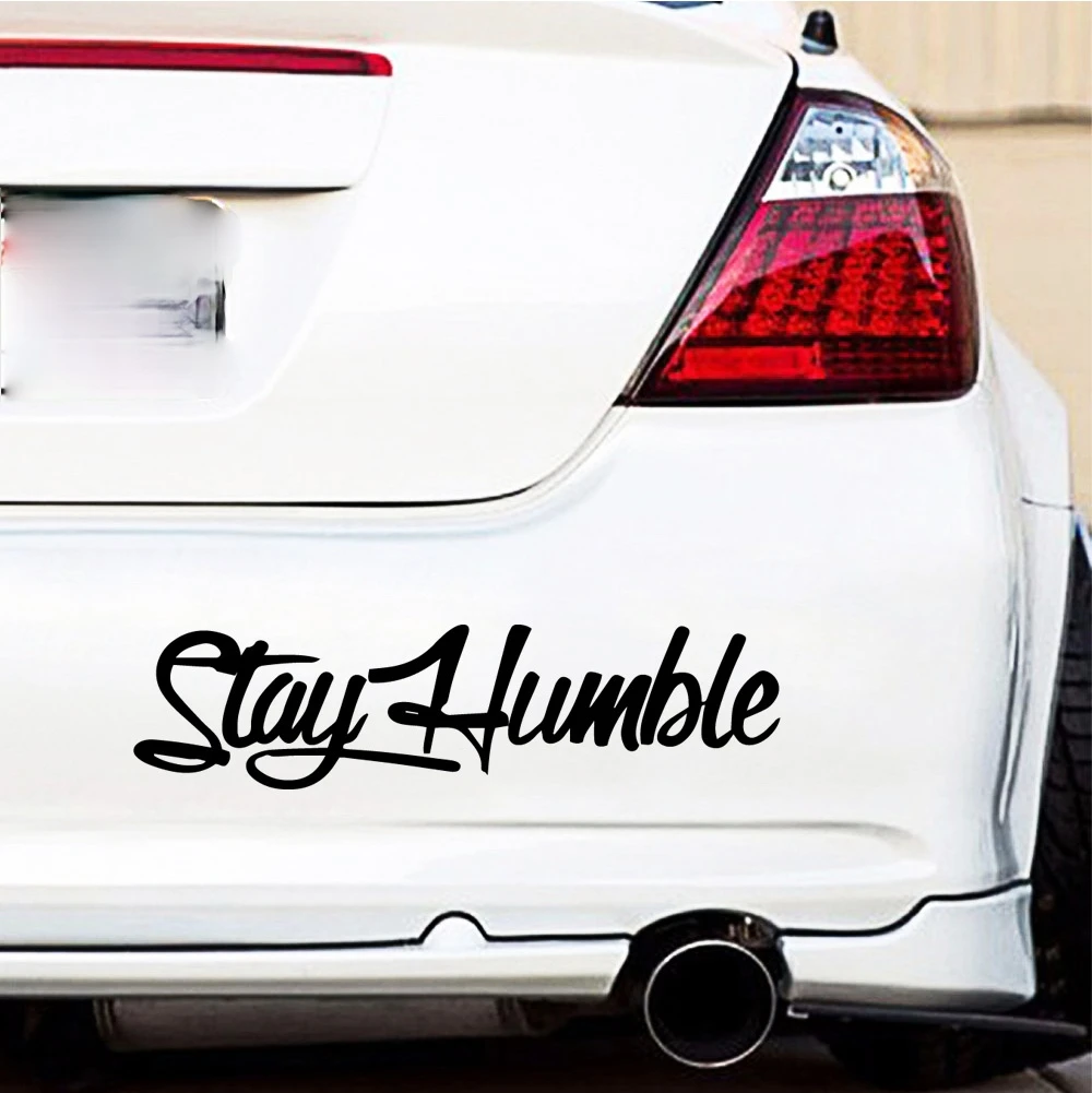 Reflective Car Sticker Stay Humble English Car Body Sticker Side