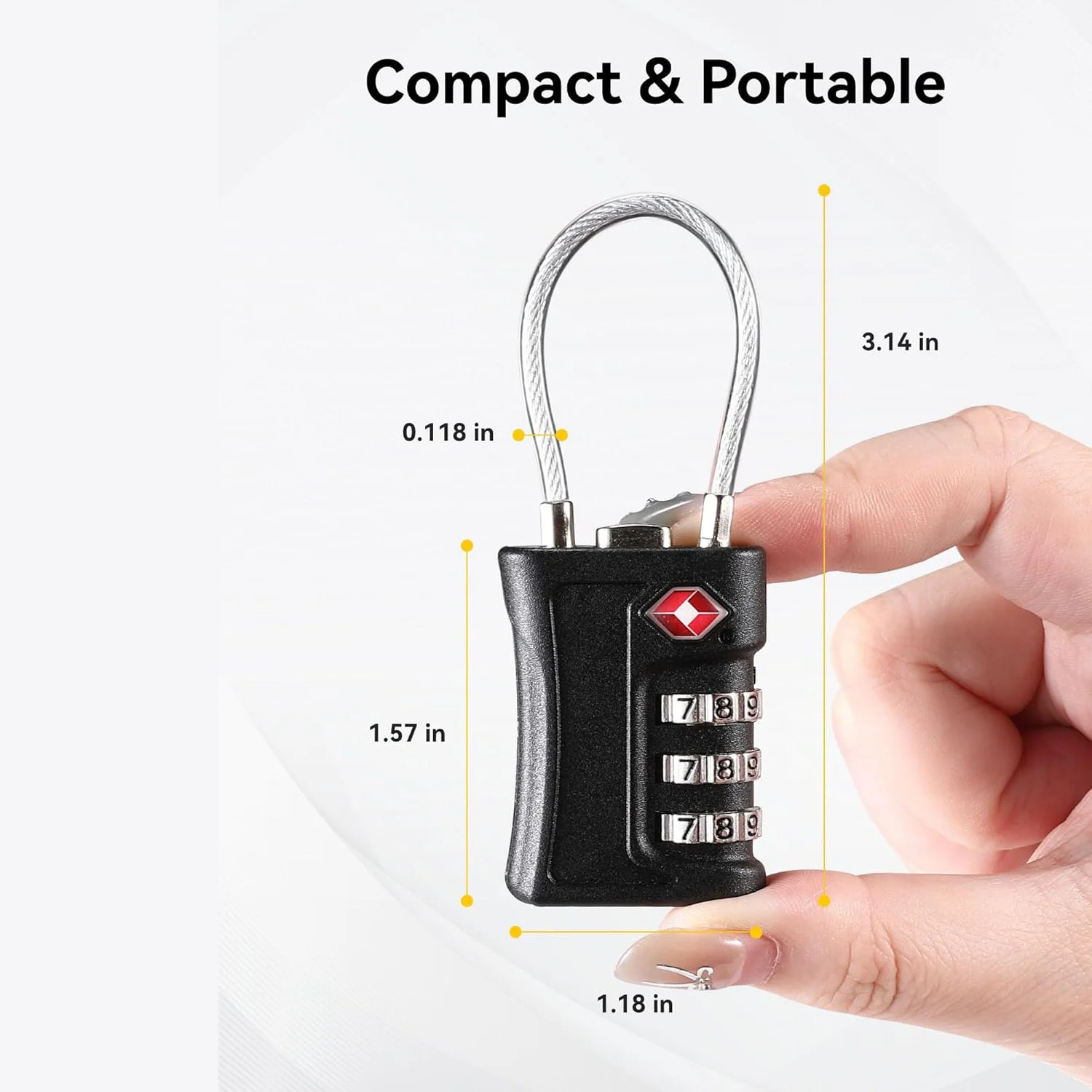 TSA 3-Digit Luggage Locks 4