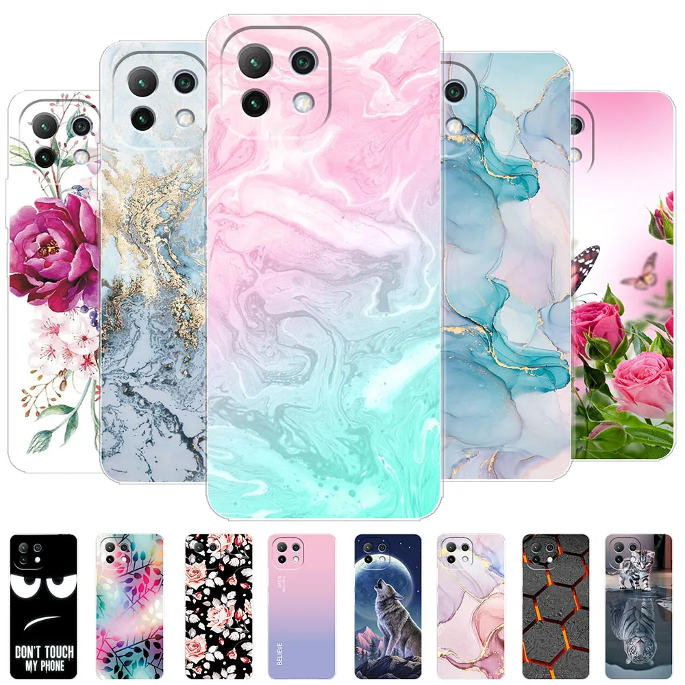 Custodia Per Xiaomi 11 Lite Ne 5G Cover Cute Clear Soft Silicone Phone Back Fundas Case Per Xiaomi 11 Lite 4G Coque Mi11 Mi 11 Lite