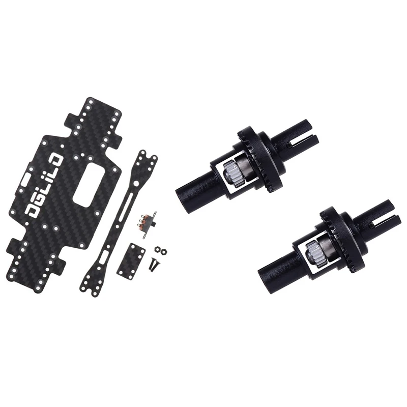 

Дифференциальный блок 2 шт., регулируемый шариковый дифференциал с корпусом из углеродного волокна, нижний корпус автомобиля