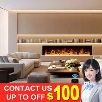 Современный 3D-камин с паровым пламенем и дистанционным управлением создаёт уютную атмосферу. Бесшумный водяной туман увлажняет воздух, а декоративный распыляющий эффект добавляет стильный акцент в интерьер.