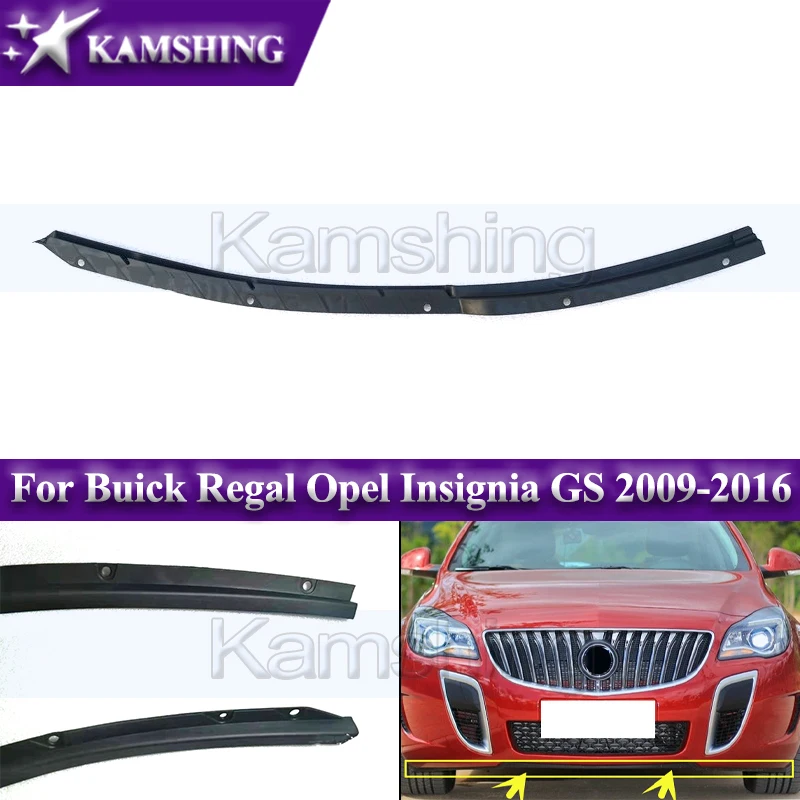 Kamshing Front Bumper Lower Trim Strip For Buick Regal Opel Insignia GS 2009-2014 Front Lower Circumference Rubber Strip bumper strip