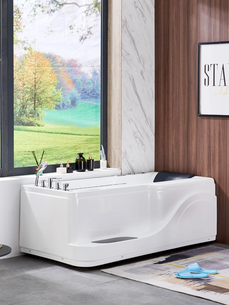 Bathtub big waterfall Surf massage Smart constant temperature heating small adult home bathtub Jacuzzi 3