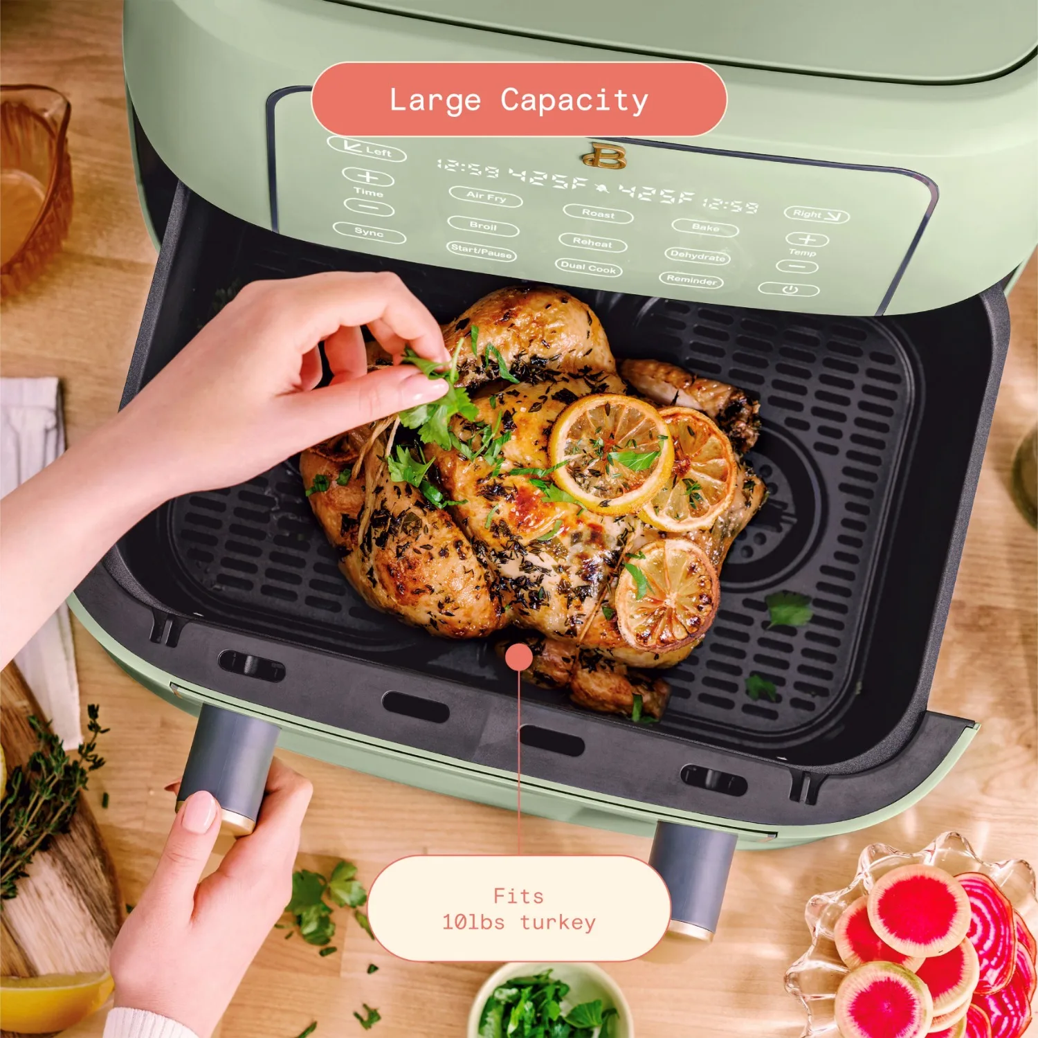 9 qt TriZone Air Fryer, Sage Green.USA.NEW - AliExpress