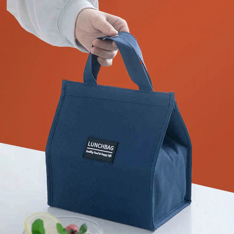 Portable Oxford Lunch Bags Thermal Picnic School Food Bento Bags Insulated Fresh Cooler Tote Storage Container
