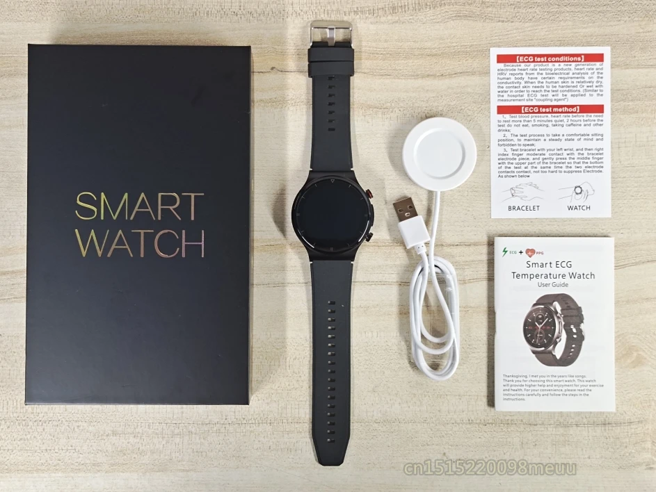 E88 Smart Watch Men Watch 1.32 inch Screen EGG Collector IP68 Waterproof BodyTemperature Wireless charger Watches PK E80 E86