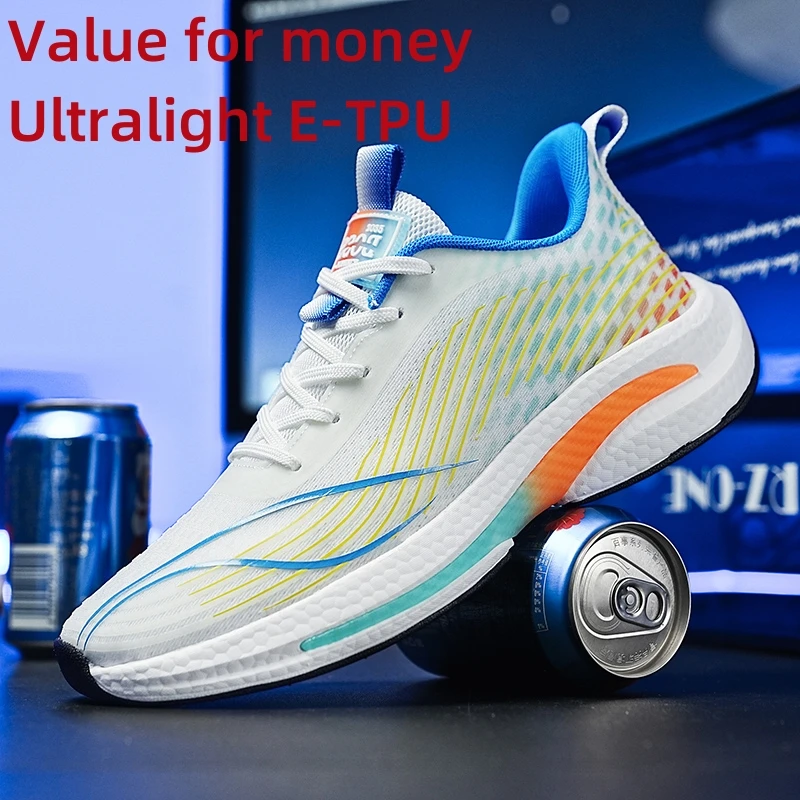 

Ultralight E-TPU Running Shoes Men Mesh Breathalbe Comfy Athletic Jogging Sports Shoes Outdoor Cushioning Training Sneakers Men