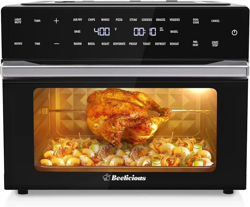 

Beelicious32QT очень большая воздушная фритюрница, 19 в 1 духовка с грилем и дегидратором