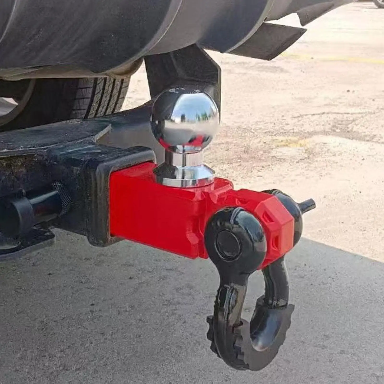 Trailer Hitch for 2 inch Receiver Black Accessory Premium with Tow Shackle for Rvs Suvs Simple Assembly Towing Accessories