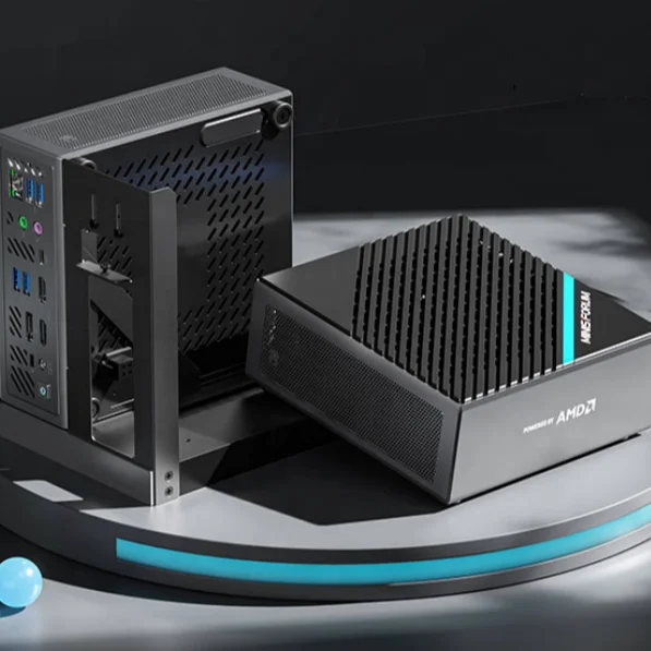 Per Minisforum B550 Amd Ryzen7 5700/4700G 8Core/16Thread Ddr4 Hdd Sdd Gaming Mini Computer Gamer Pc