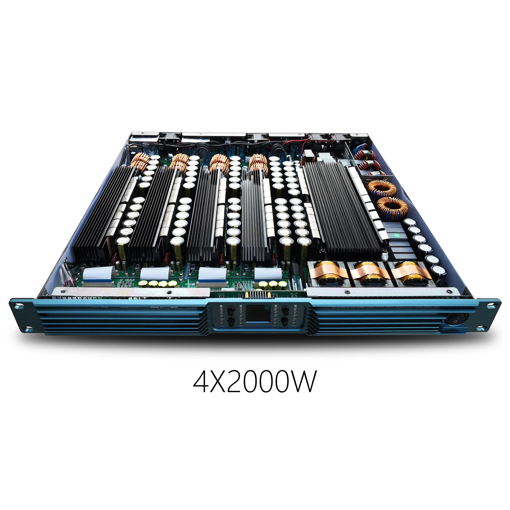 Betagear 4X 3000W Subwoofer Amplifier Aduio Powerful Professional Amps Class D 4-Channel PFC 90V-270V Stable 2&Omega; 11000W Max