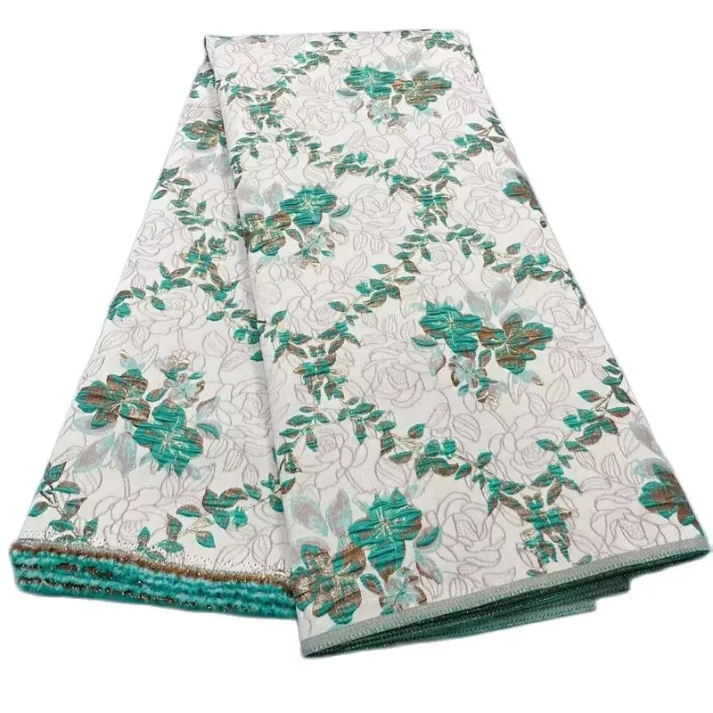 

French Lace Fabric Jacquard Weave African Lace Material For Wedding Dress