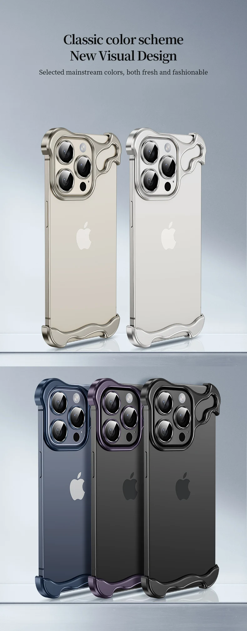 Aluminum Borderless iPhone Protective Case