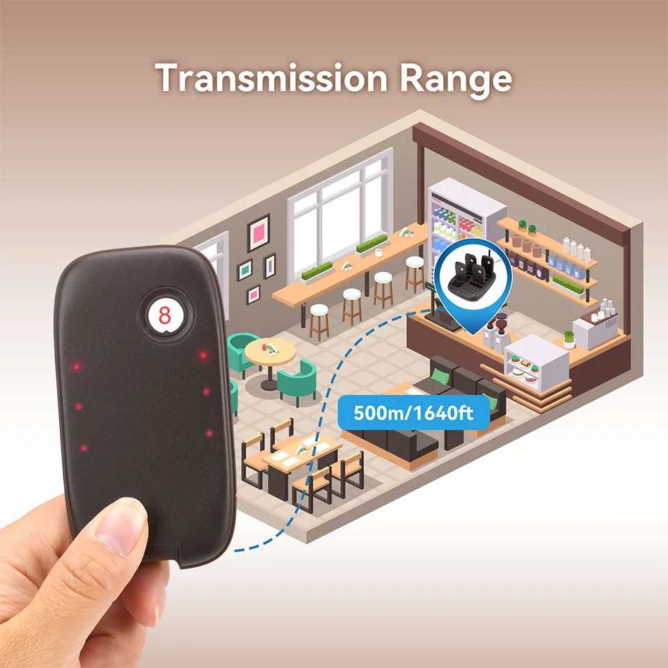 Wireless Calling System Retekess Pager Restaurant TX31 Food Truck Vibrator Vibration Bell Coffee