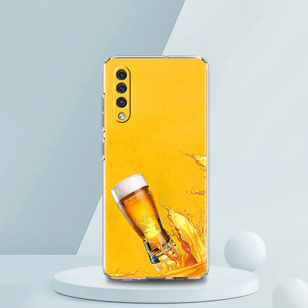 Biere Alkohol Blase transparente Telefon hülle für Samsung Galaxy A12 A22 A50 A70 A40 A10 A20 A30 A02 A03S A04 Abdeckung Silikon hülle – Detail 4