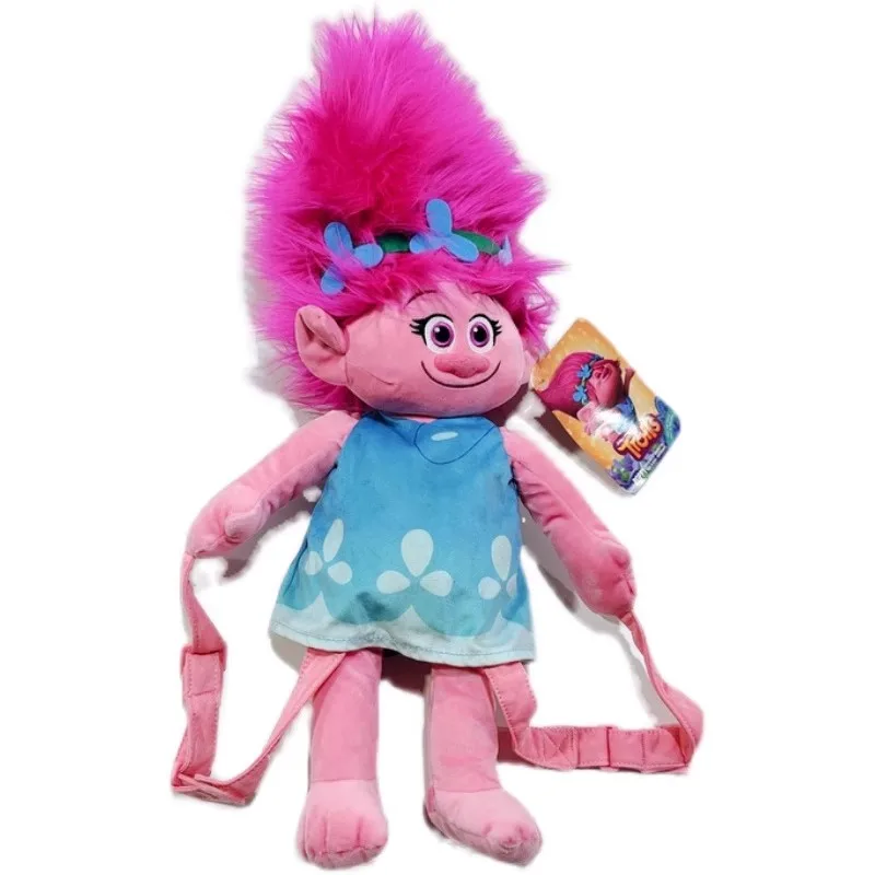 Mochila de felpa de princesa Poppy Trolls de película de dibujos