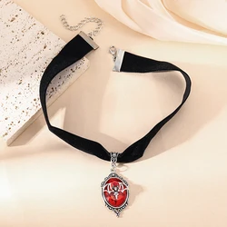 Vampire Velvet Cameo Choker Necklace - Gothic Fashion Jewelry (YA0880 - 1)