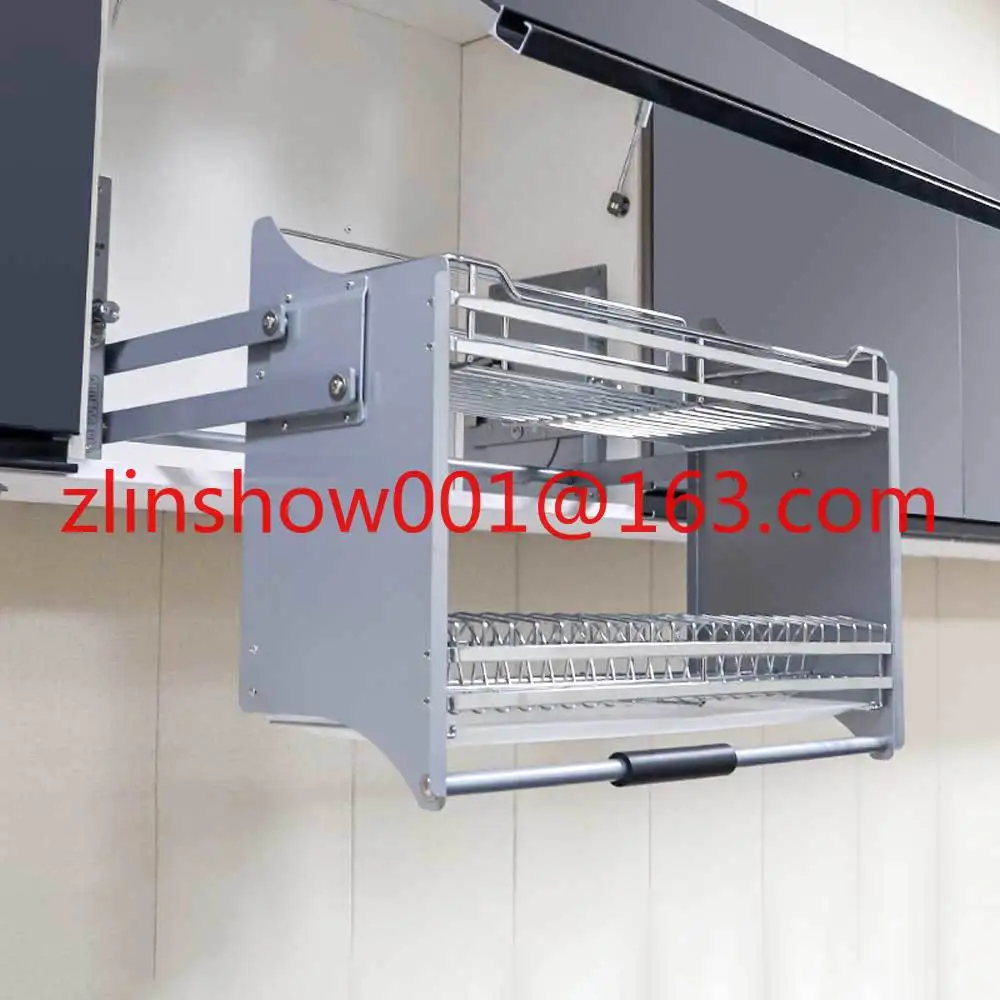 Kitchen Cabinet Wall Cabinet Lifting Pull Baskets Pull-down Kitchen ...