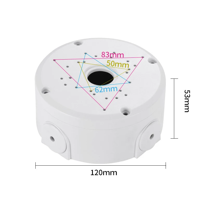 Camera Junction Box Cable Deep Base for Dome/IP Camera Waterproof Mount Bracket Plastic Base Surveillance Dome Brackets surveillance camera