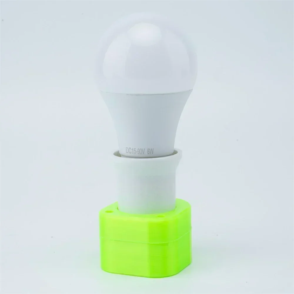 Cordless Portable E27 Bulb Lamp LED Light portable flashlight portable work lights portable work light For Ryobi 18V Li-ion Battery Indoor And Outdoor Emergency Work Light（NO Battery ）