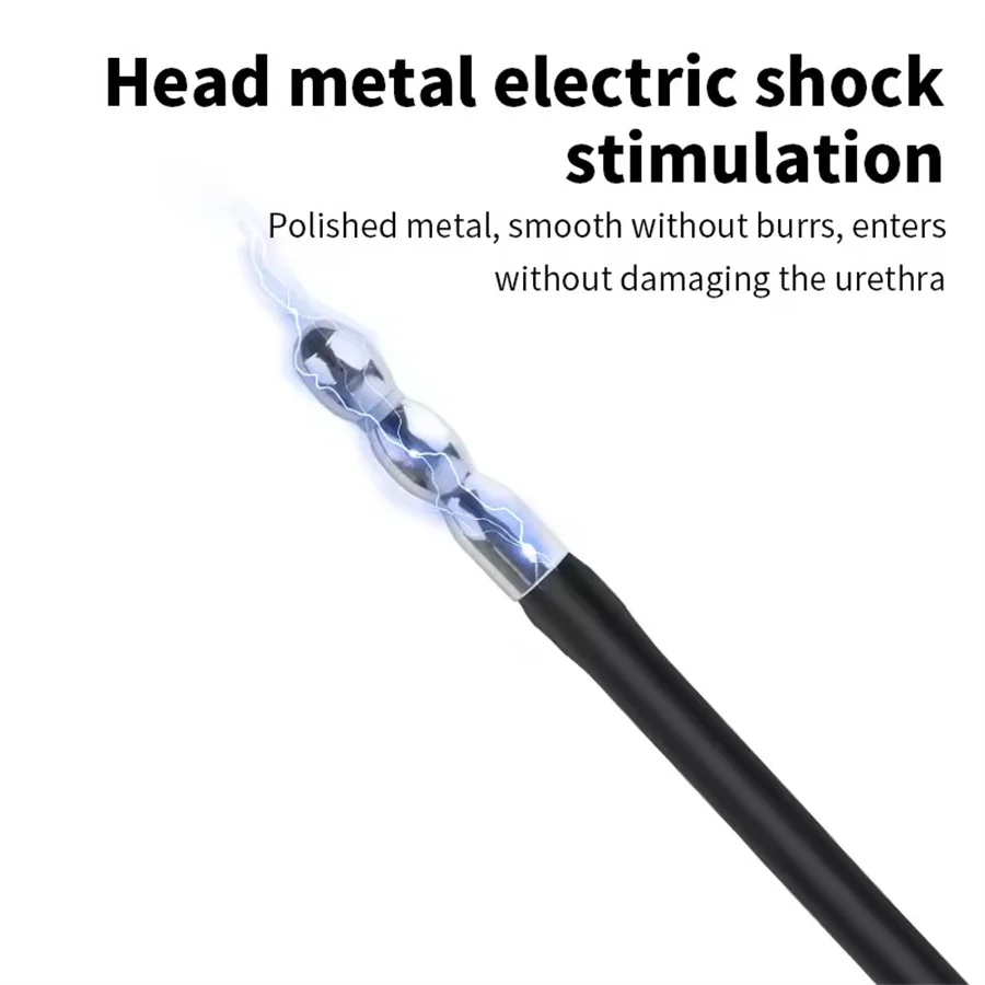 Electric Medical Dick Catheter Urethral Dilator Sound Vibrator Horse Eye Stick Metal Penis Plug Urethral Plug Adult Sex Toy