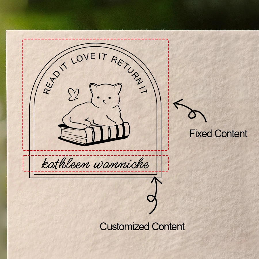 Book Stamp Personalized Self-Inking Wedding Stamp Photosensitive Seal for Wedding Party Invitation Letter