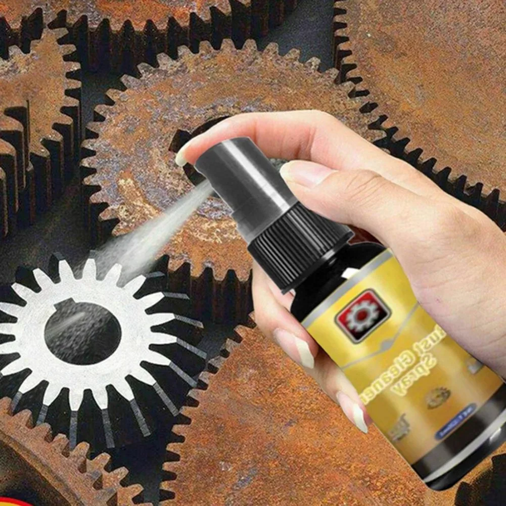 Car Rust Remover Spray Metal Surface Chrome Paint Car Cleaning Anti-rust Lubricant Care Tools 1pc 30ml