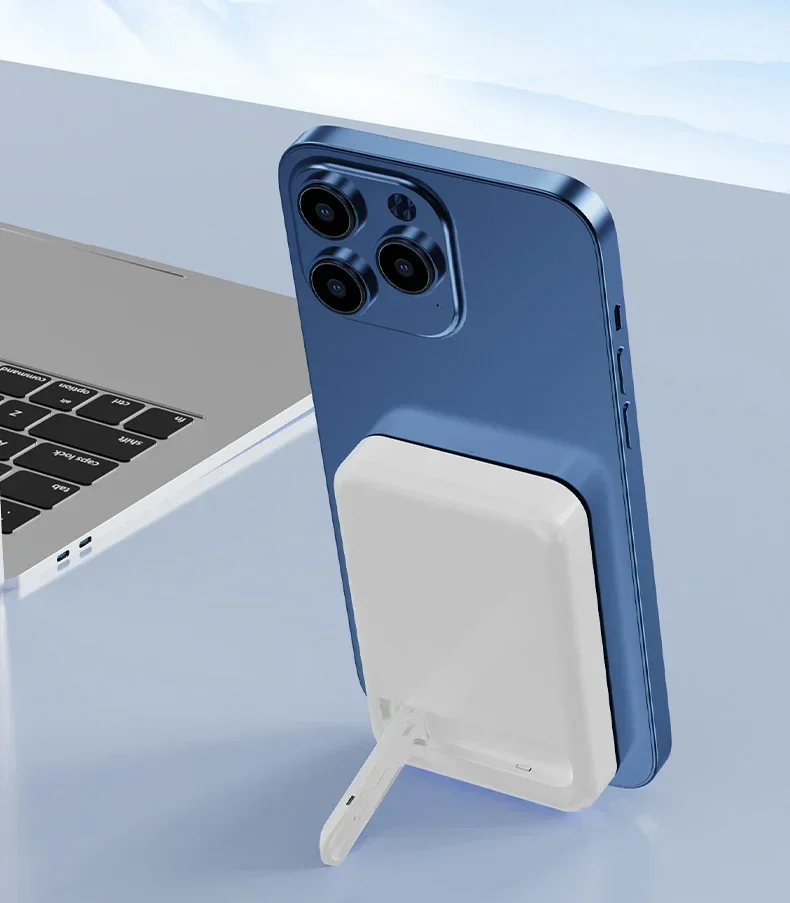 New Magnetic Power Bank External Auxiliary Spare Battery for IPhone 12 13 14 15 Portable Wireless Charger with Bracket Powerbank 10 S6deba6ce0c5c407b883beb809f175e38U