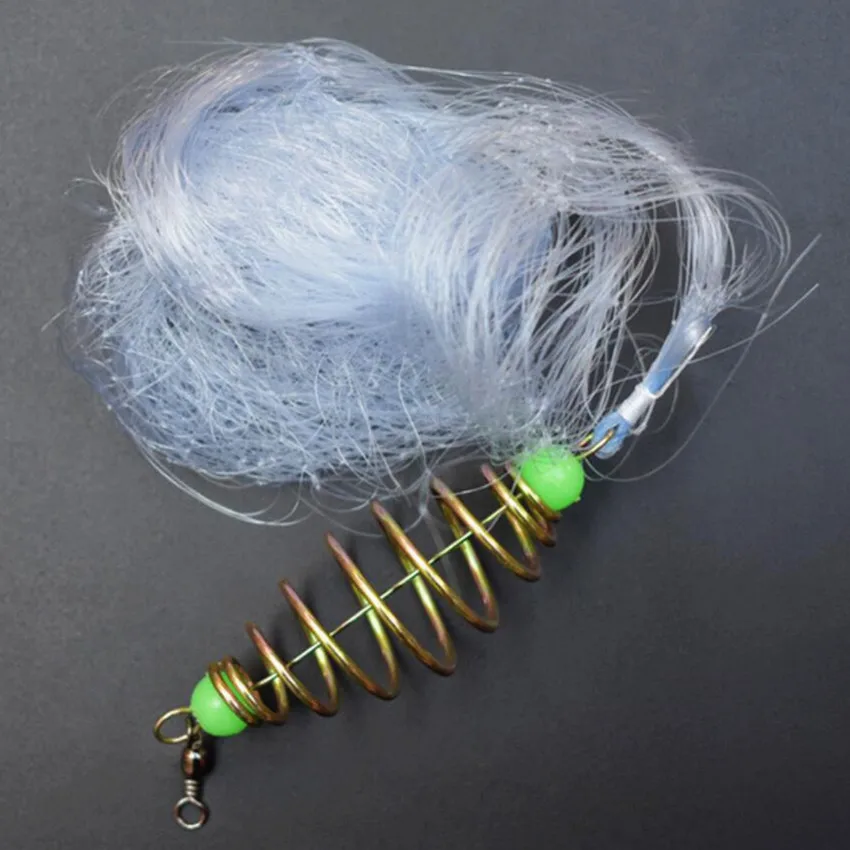 Rete Da Pesca A Molla In Rame Con Perline Luminose - Facile Da Lanciare, Nylon Resistente - Foto 9